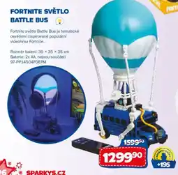 Sparkys Sparkys Fortnite světlo Battle Bus nabídka