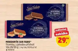 Penny Market MINIDORTÍK SAN FABIO Tiramisu, s jahodou příchutí, 10x 28/30 g nabídka