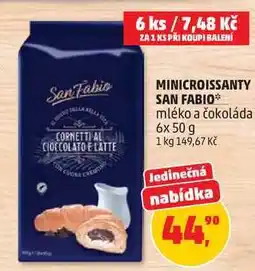 Penny Market MINICROISSANTY SAN FABIO mléko a čokoláda nabídka