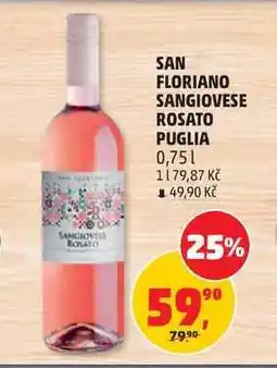 Penny Market SAN FLORIANO SANGIOVESE ROSATO PUGLIA nabídka