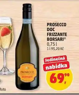 Penny Market PROSECCO DOC FRIZZANTE BORSARI nabídka