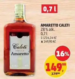 Penny Market AMARETTO CALETI 28% alk nabídka