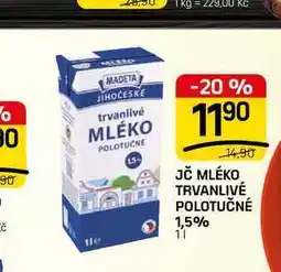 Flop JČ MLÉKO TRVANLIVÉ POLOTUČNÉ 1,5% nabídka