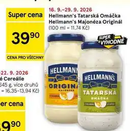 Tesco Hellmann's Tatarská Omáčka nabídka