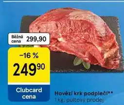 Tesco Hovězí krk podplečí nabídka