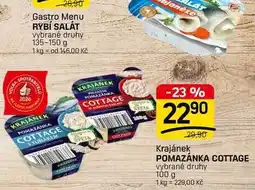 Flop POMAZÁNKA COTTAGE vybrané druhy nabídka