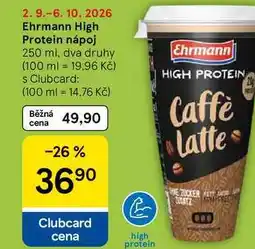 Tesco Ehrmann High Protein nápoj, 250 ml, dva druhy nabídka