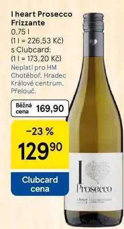 Tesco I heart Prosecco Frizzante nabídka