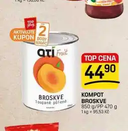 Flop KOMPOT BROSKVE 850 g/PP 470 g nabídka