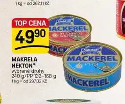 Flop MAKRELA NEKTON* vybrané druhy 240 g/PP nabídka