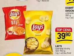 Flop LAY'S vybrané druhy nabídka