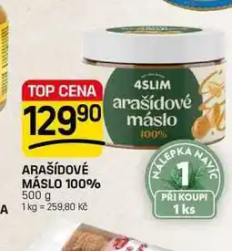 Flop ARAŠÍDOVÉ MÁSLO 100% nabídka