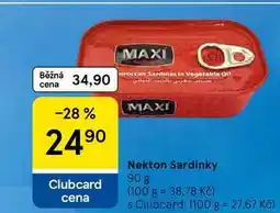 Tesco Nekton Sardinky nabídka
