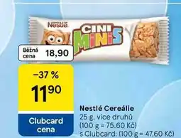 Tesco Nestlé Cereálie, 25 g, více druhů nabídka