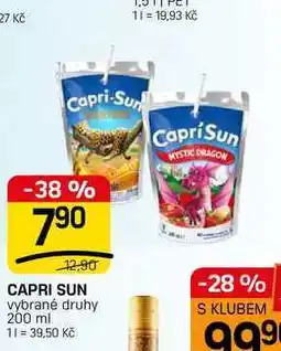 Flop CAPRI SUN vybrané druhy nabídka