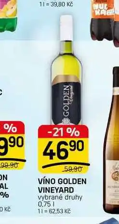 Flop VÍNO GOLDEN VINEYARD vybrané druhy nabídka