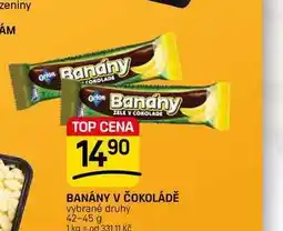 Flop BANÁNY V ČOKOLÁDĚ vybrané druhy nabídka