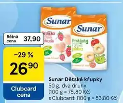Tesco Sunar Dětské křupky nabídka