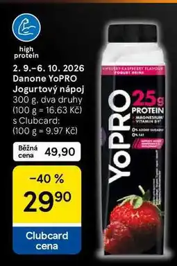 Tesco Danone YoPRO Jogurtový nápoj, 300 g, dva druhy nabídka