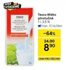 Tesco Tesco Mléko plnotučné 3.5% nabídka