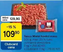Tesco Tesco Mleté hovězí maso, 500 g, max. 20 % tuku nabídka