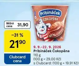 Tesco Pribináček Čokopěna nabídka