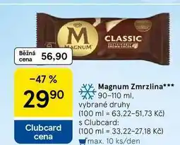 Tesco Magnum Zmrzlina, 90-110 ml, vybrané druhy nabídka