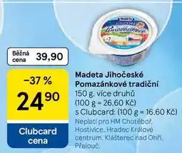 Tesco Madeta Jihočeské Pomazánkové tradiční nabídka