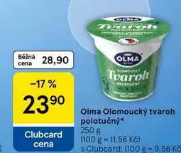 Tesco Olma Olomoucký tvaroh polotučný nabídka