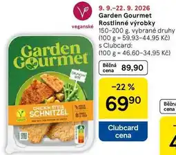 Tesco Garden Gourmet Rostlinné výrobky nabídka