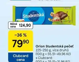 Tesco Orion Studentská pečeť, 225-250 g, více druhů nabídka