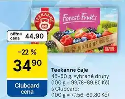 Tesco Teekanne čaje nabídka