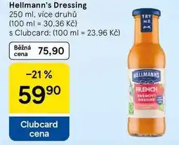 Tesco Hellmann's Dressing, 250 ml, více druhů nabídka
