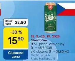 Tesco Starobrno plech nabídka