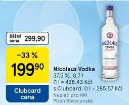 Tesco Nicolaus Vodka 37.5% nabídka