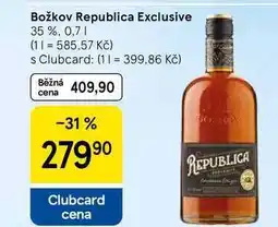 Tesco Božkov Republica Exclusive 35 % nabídka