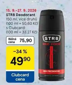Tesco STR8 Deodorant nabídka