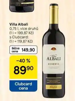 Tesco Viña Albali, 0,75 l, více druhů nabídka
