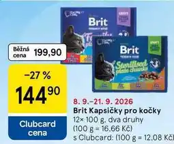 Tesco Brit Kapsičky pro kočky nabídka