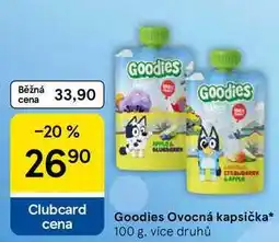 Tesco Goodies Ovocná kapsička nabídka