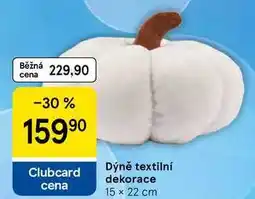 Tesco Dýně textilní dekorace 15 x 22 cm nabídka
