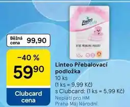 Tesco Linteo Přebalovací podložka, 10 ks nabídka