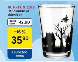 Tesco Halloweenská sklenice nabídka