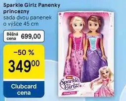 Tesco Sparkle Girlz Panenky princezny, sada dvou panenek o výšce 45 cm nabídka