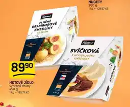 Flop HOTOVÉ JÍDLO vybrané druhy nabídka