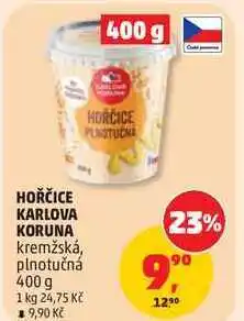Penny Market HOŘČICE KARLOVA KORUNA kremžská nabídka