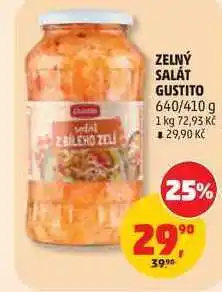 Penny Market ZELNÝ SALÁT GUSTITO, 640/410 g nabídka