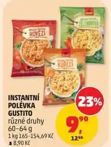 Penny Market INSTANTNÍ POLÉVKA GUSTITO různé druhy nabídka