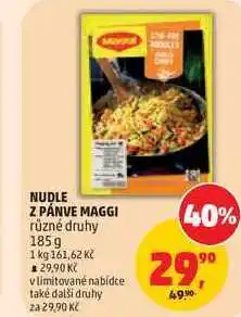 Penny Market NUDLE Z PÁNVE MAGGI různé druhy nabídka