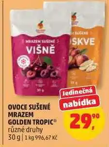 Penny Market OVOCE SUŠENÉ MRAZEM GOLDEN TROPIC různé druhy nabídka
